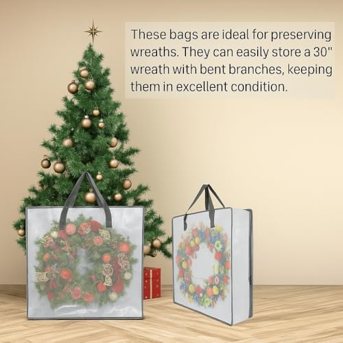 5 Pack Clear Storage Bags with Handles and Zippers for Moving and Organizing