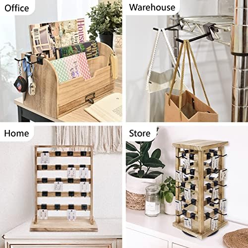 Ikee Design 24 Pcs Wall Mounted Hooks Black