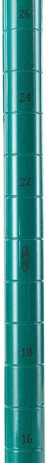 Nexel 3 Tier Wire Shelving Unit Poly-Green 36x14x34