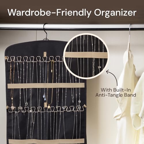 Boxy Concepts Necklace Holder 2 Pack Wall Mount