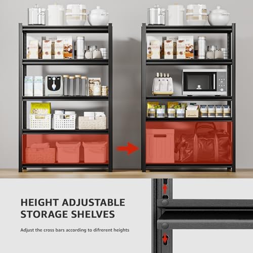 5-Tier 35 W x 158 D x 72 H Heavy Duty Garage Shelving Unit