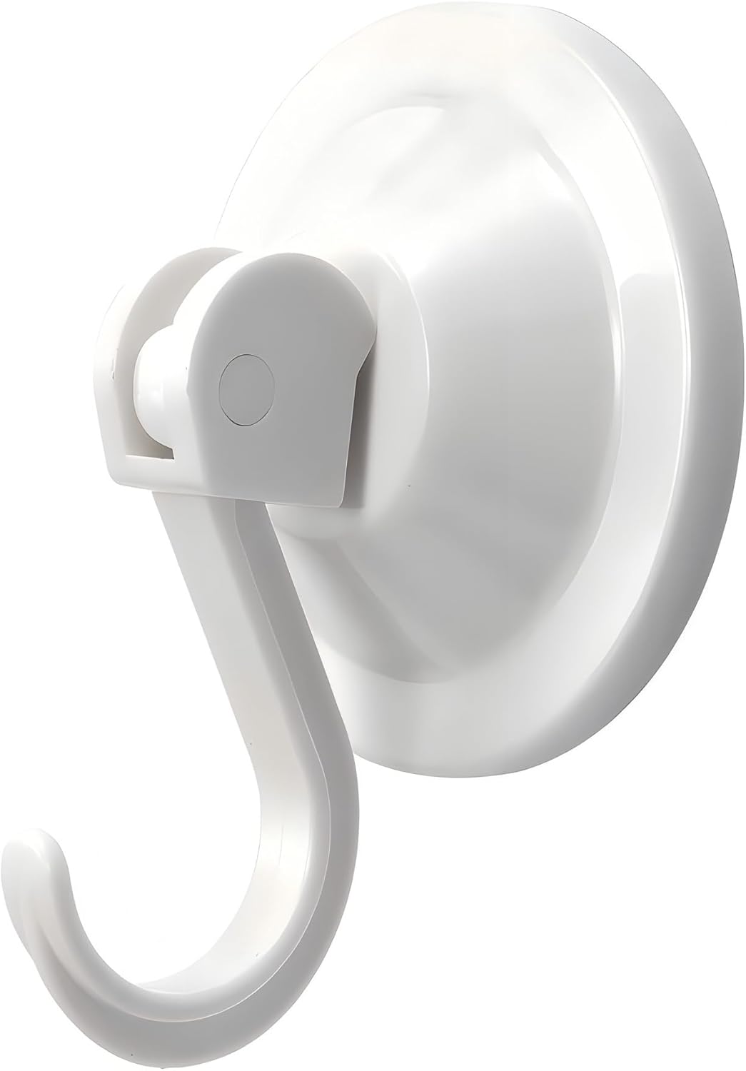 NL HOME 4-Pack White Suction Cup Hooks for Bath and Shower