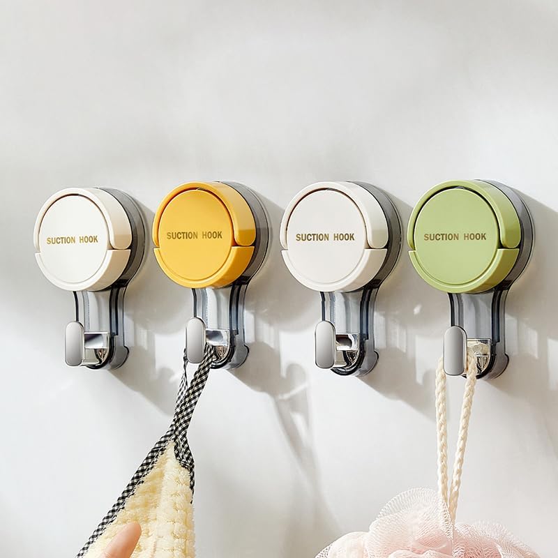 HOMEI Suction Cup Hooks 2 Pack Green