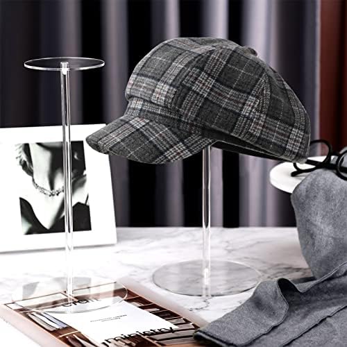 Yookeer 2 Piece Clear Acrylic Hat Racks Display Stands