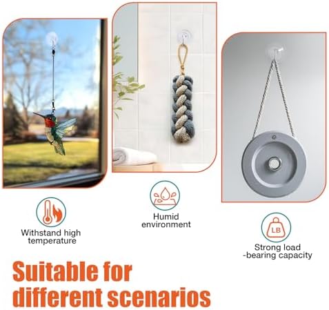 MAISEEN Heavy Duty Suction Cup Hooks 10pk Combo Set