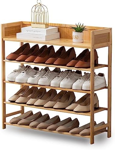 Latifolia Bamboo Shoe Rack 5-Tier Organizer