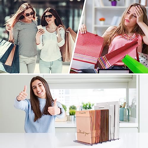 GoMaihe Reusable Shopping Bag Organizer with Adjustable Dividers