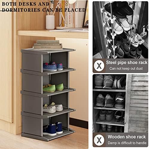 AFOORD Narrow 8 Tier Shoe Rack Tower Organizer