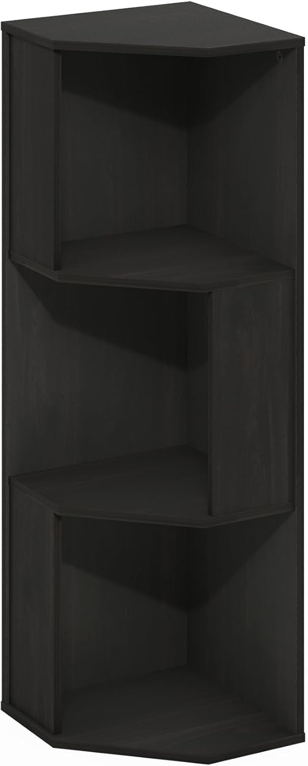 Furinno Econ 3-Tier Corner Bookcase with Modern Design