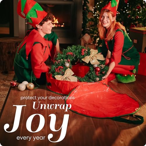 Handy Laundry Christmas Wreath Storage Bag 2-Pack