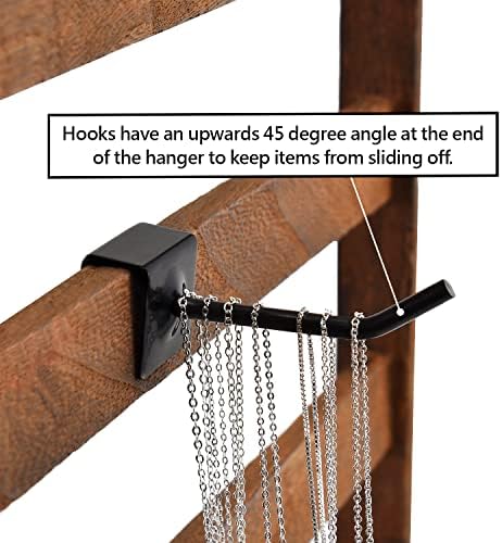 Ikee Design 24 Pcs Wall Mounted Hooks Black