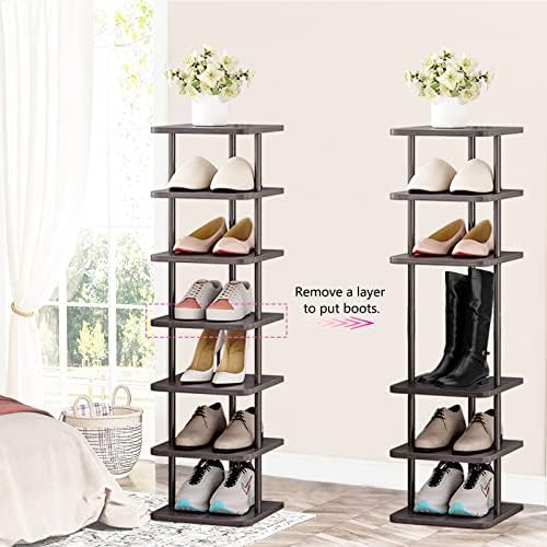 SORCEDAS 7 Tier Vertical Shoe Rack Organizer