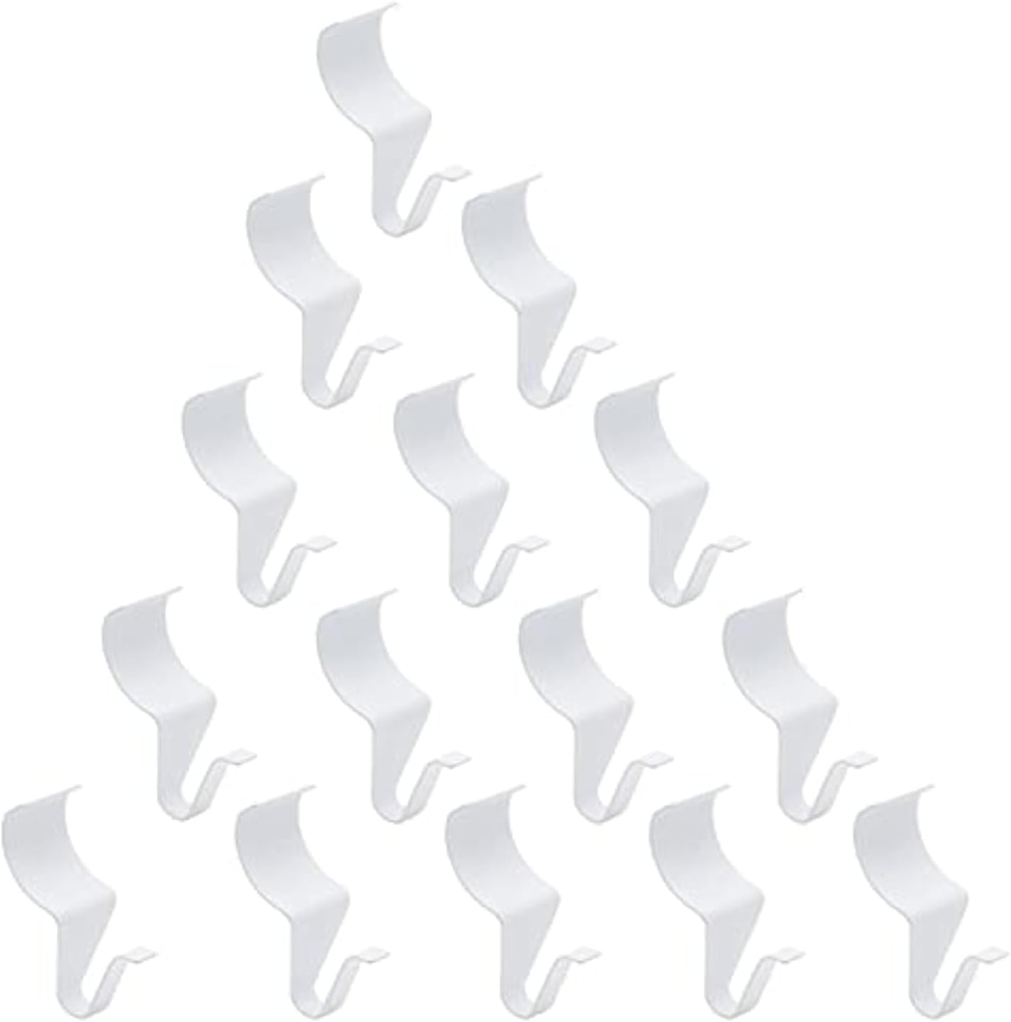 24 Pack White Vinyl Siding Hooks for Outdoor Use