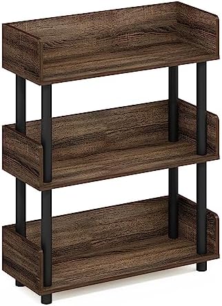 Furinno 3-Tier Display Rack with Back and Side Panel