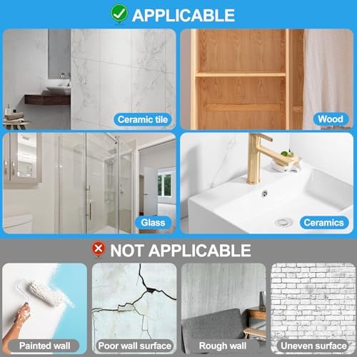 Large Heavy Duty Self Adhesive Hooks 8 Pack
