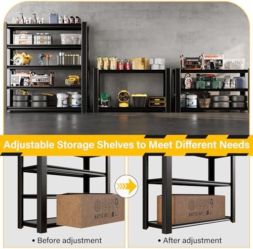 3020LBS Heavy Duty 5-Tier Metal Shelving Unit
