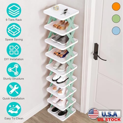 iMounTEK 9 Tier Free Standing Shoe Rack
