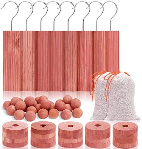 Homode Cedar Blocks for Clothes Storage Set of 60