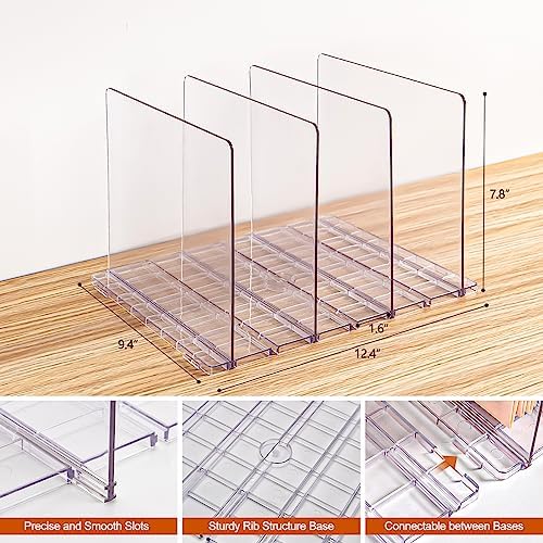 GoMaihe Reusable Shopping Bag Organizer with Adjustable Dividers