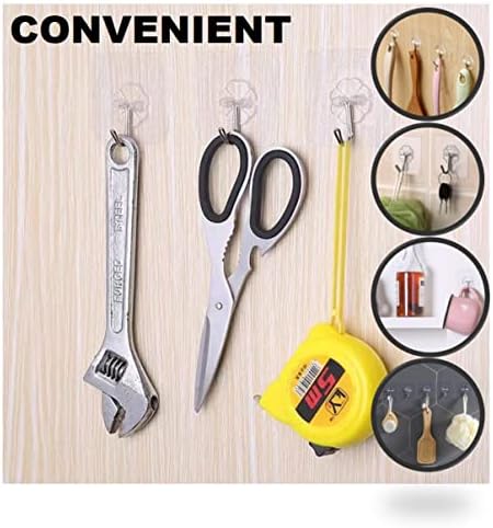 40pcs Heavy Duty Adhesive Hooks for Damage-Free Hanging