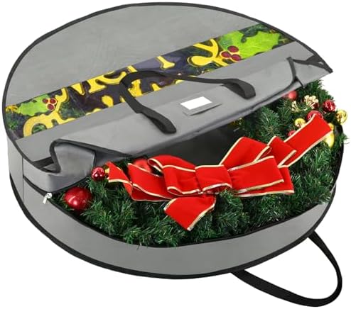 BALEINE Premium Wreath Container with 75ft Storage Bag