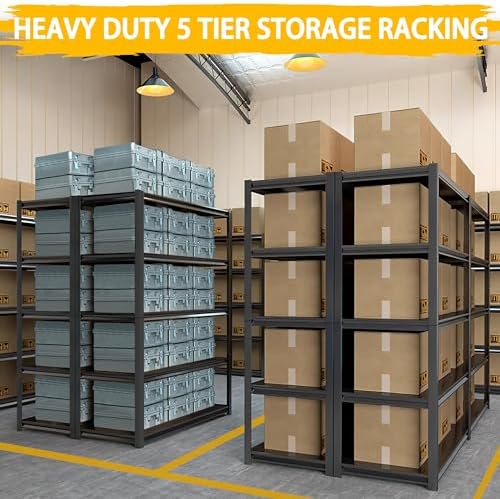 3020LBS Heavy Duty 5-Tier Metal Shelving Unit