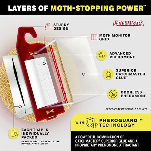 Catchmaster Clothes Moth Traps with PheroGuard Technology 6-Pack