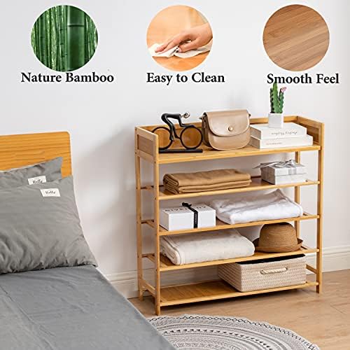 Latifolia Bamboo Shoe Rack 5-Tier Organizer
