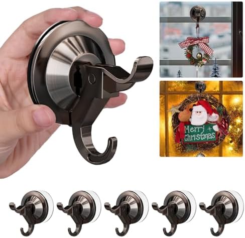 Antimbee Suction Cup Hooks 5 Pack Red Copper