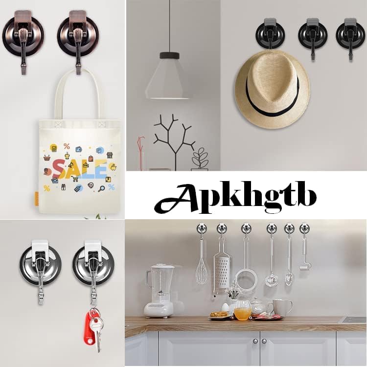 Suction Shower Hooks 2 Pack Strong Grip Wreath Hanger