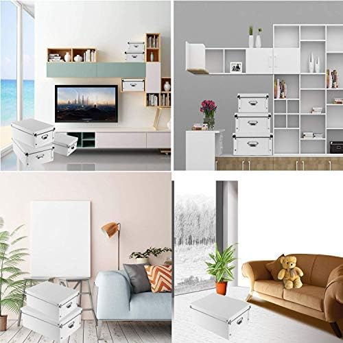 Seekind Decorative Storage Boxes with Lids Waterproof 3-Piece Set