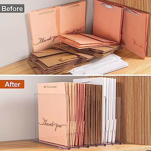 GoMaihe Reusable Shopping Bag Organizer with Adjustable Dividers
