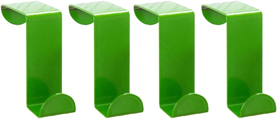 Cabilock 4pc Green Stainless Steel Hooks for Door Back Use