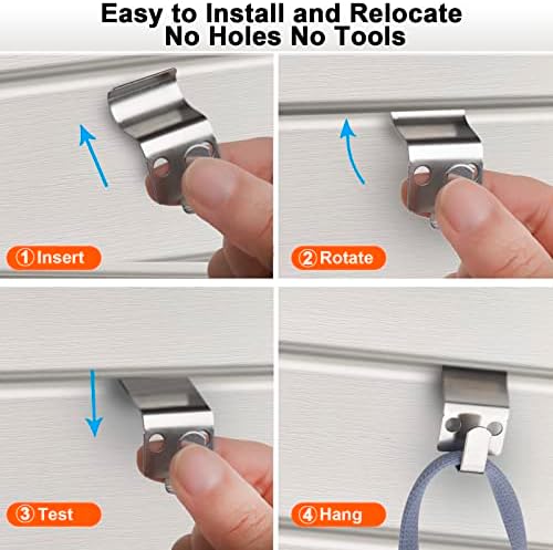 Vinyl Siding Hooks 10 Pack No Drilling 30lbs Capacity