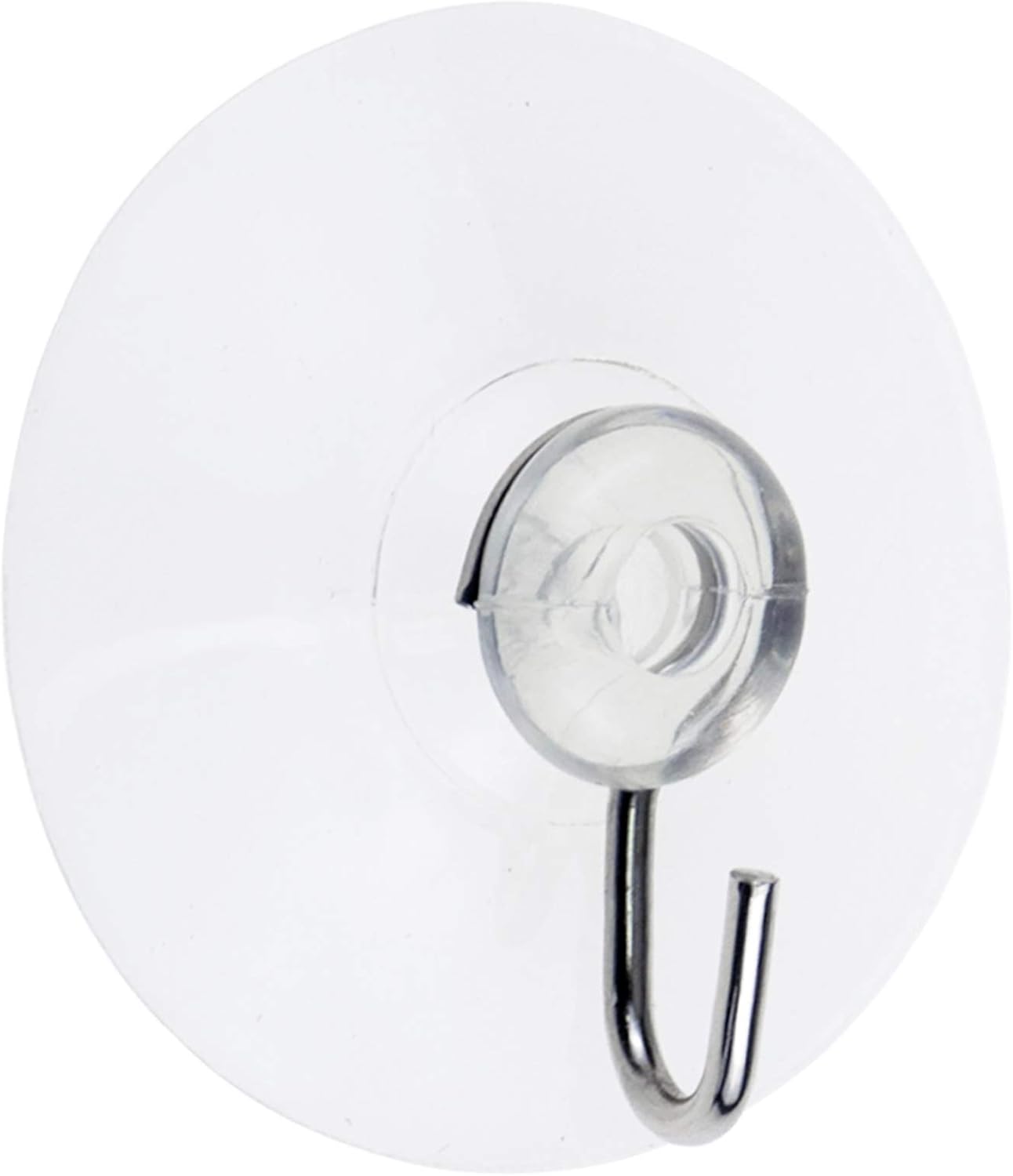 Yesland 80 Pcs Suction Wall Hooks Clear PVC and Metal