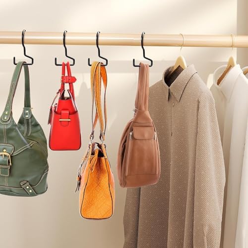 Dapute 8 Pack Twist Design Bag Hanger for Closet