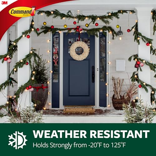 Command Outdoor Large Clear Wall Hooks 4 lb