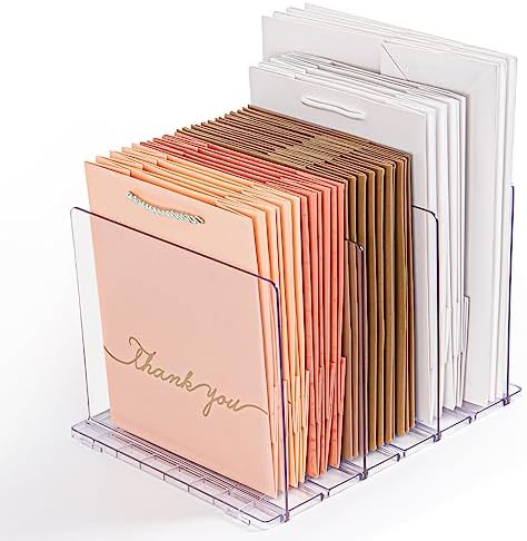 GoMaihe Reusable Shopping Bag Organizer with Adjustable Dividers