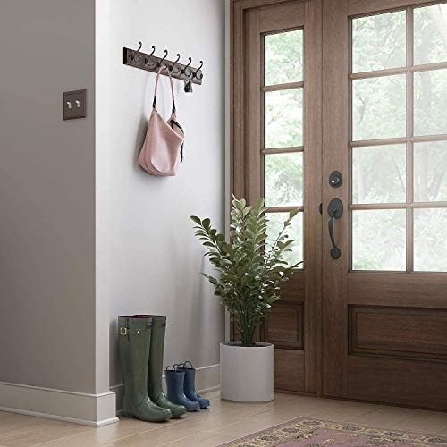 LIBERTY Wall Mounted Coat Rack with 6 Hooks 27 Inch