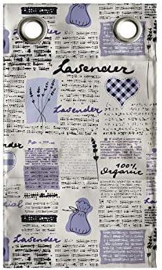 Lunarable Old Newspaper Hanging Pocket Organizer Lavender Retro Pattern