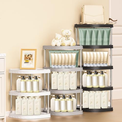 6 Tier Adjustable Free Standing Shoe Rack Gray