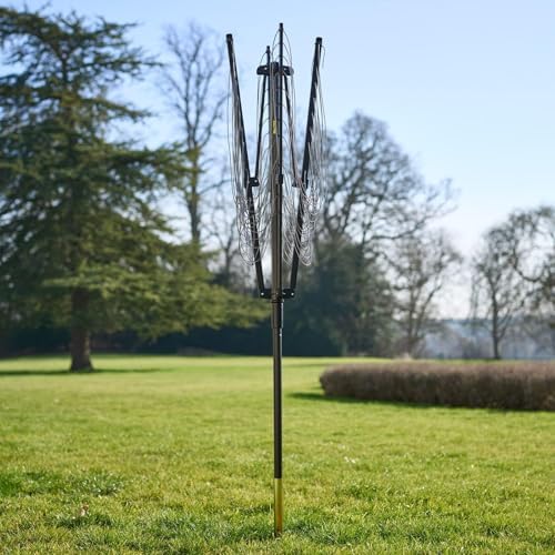 WuhaPhreyn Outdoor Umbrella Drying Rack 12 Lines 4 Arms