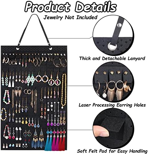 Caffox Wall Earring Holder with 20 Extra Hooks