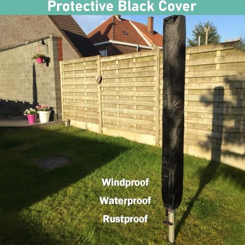 Nisorpa Outdoor Umbrella Drying Rack with 165 Feet Clothesline