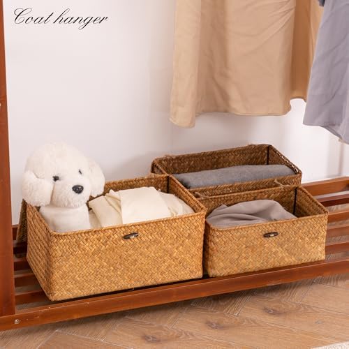 Nonam Handwoven Seagrass Storage Bin Set of 3
