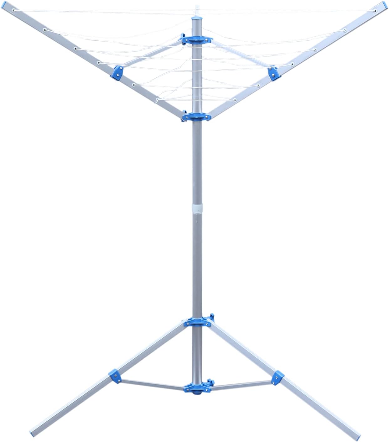 Oiveinya Adjustable Folding Clothesline Rack for Indoor and Outdoor Use