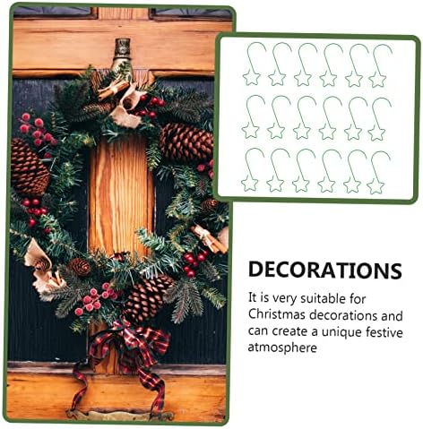 2 Packs Christmas Wreath Hooks Metal Decorations for Festive Decorations