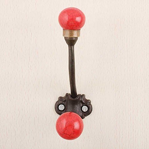Indian Shelf 2 Pack Red Wall Hooks