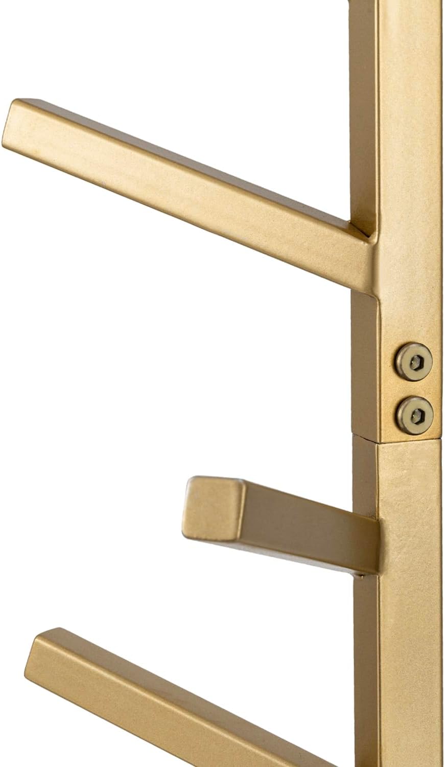 MyGift 8 Hook Vintage Gold Tone Metal Wall Mounted Hat and Coat Hanger Tree