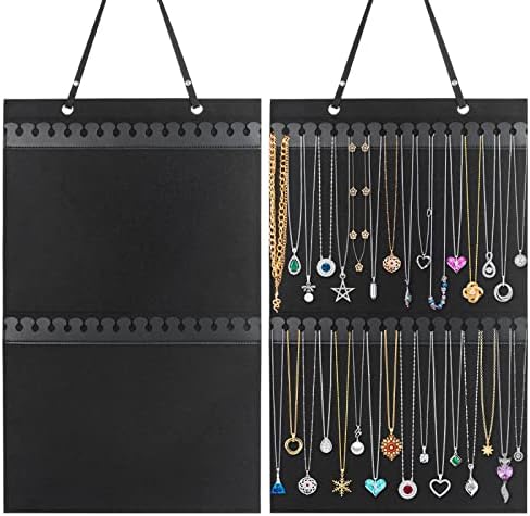 Caffox Jewelry Holder 32 Hook Storage for Necklaces Bracelets Ankles